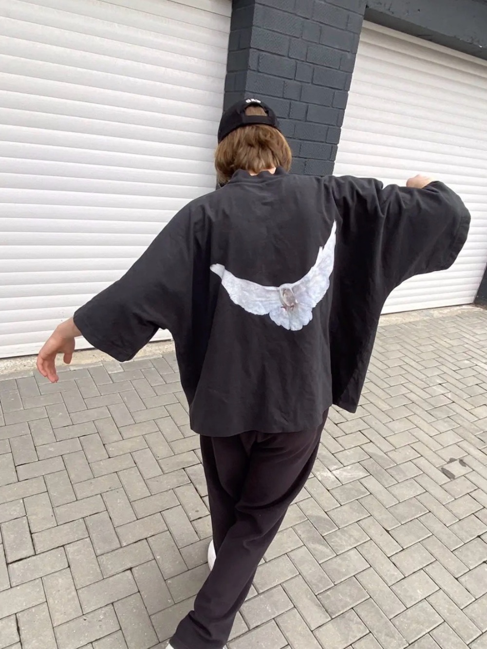 Yeezy x GAP x Balenciaga baggy 3/4 seamless dove tee shirt - SIZE M - Picture 7 of 8